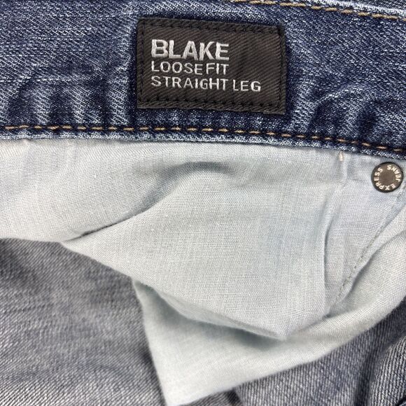 Express Jeans Men's Size‎ 38x30 Blake Loose Fit Straight Leg Medium Wash Jeans - Picture 11 of 15
